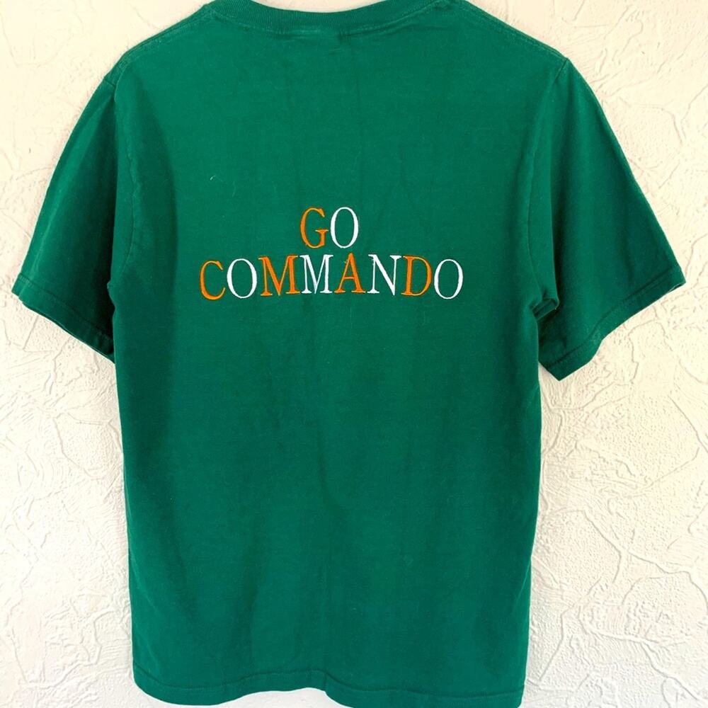 MENS QUALITY EMBROIDERED SHIRT KILT GO COMMANDO SCOTTISH IRISH PRIDE SIZE SMALL - Picture 2 of 5